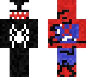 half venom half spiderman