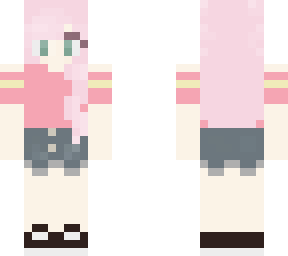 pink hair girl