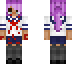 purple haired yandere skin
