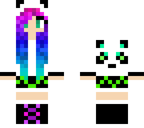 rainbow panda girl