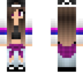 bi pride skater girl