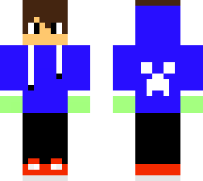 blue creeper hoodie