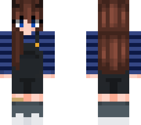 girl in overalls
