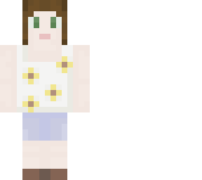 girl with yellow flower shirt