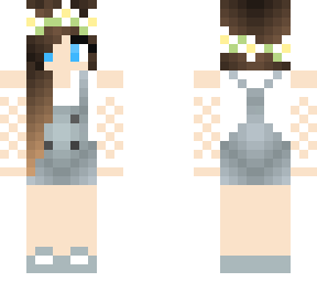 girls grey and white dungarees outfit