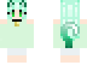 mint cat girl