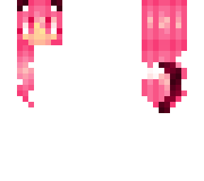 pink haired cat girl base