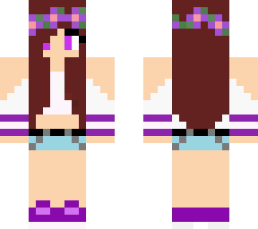 purple flower girl