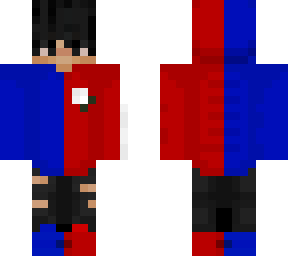 red and blue