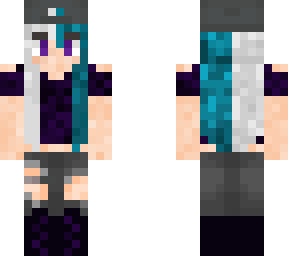split haired galaxy girl