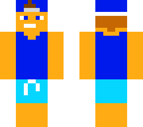 blue__ beachskin with cool hair cut