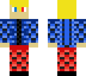 blue and red)(azul y rojo