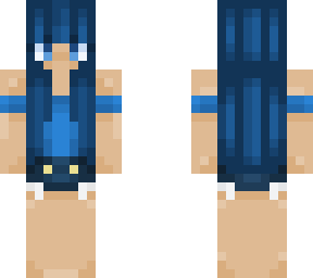 blue-haired girl