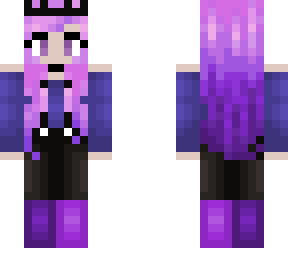 bubblegum color hair - overalls