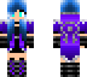 me with blue hair