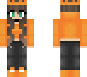 orange hoodie - crown