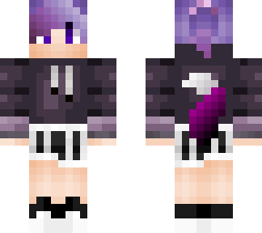 purple haired wolf girl edit of my og