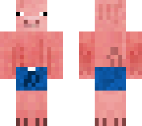 swimming pig