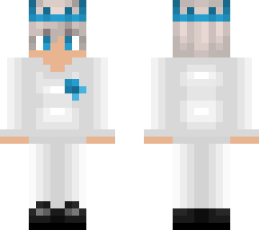 white - short blonde - blue