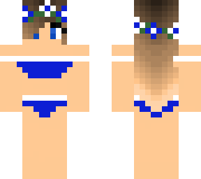 blue bikini