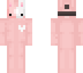 pink bunny with mask