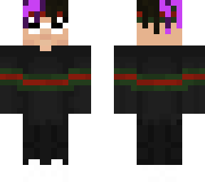 purple hair withe hypebeast