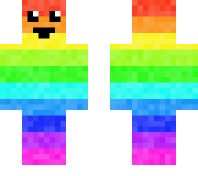 rainbow float with face