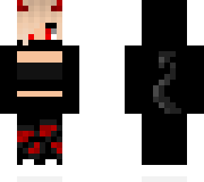 short haired demon girl