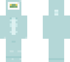 small frog inside badly made prismarine suit