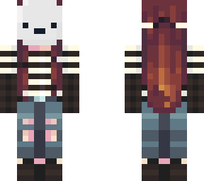 striped mask