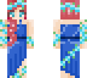 blue roses evening gown