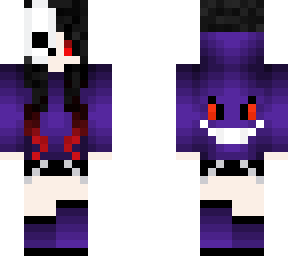 dark half skull girl
