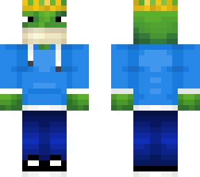 frog king with clothes