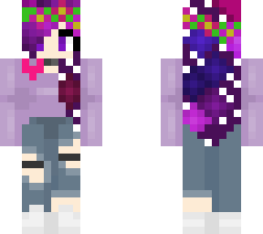 galaxy hair girl