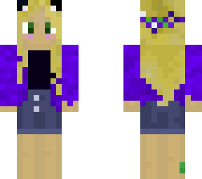 girl in purple jacket