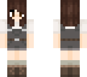 overall brown hair