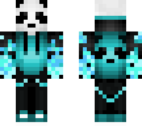 panda with blue hoodie