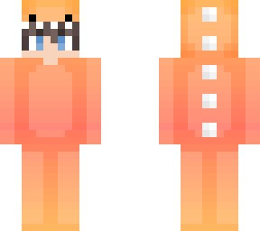 peachy male dino onesie