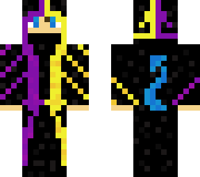 yellow-purple hood devil tail