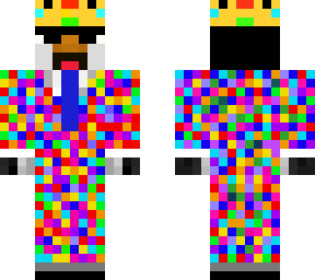 colorful penguin with crown