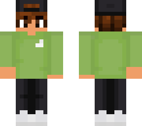 green shirt hat boy