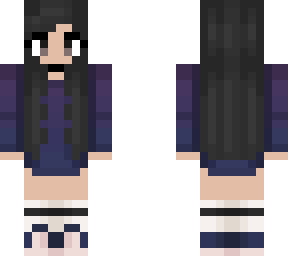 purple blue fade - black hair