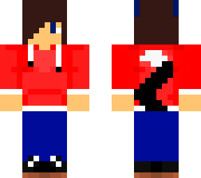 blue and red wolf boy