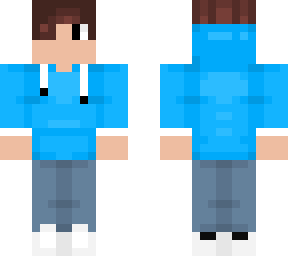 cool person blue hoodie (first skin)