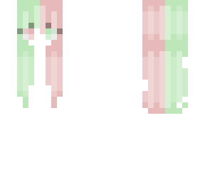 grass and fire - the light green-red hair base