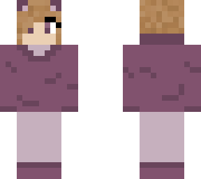 purple cat hoodie girl