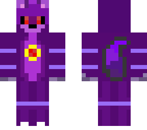 purple puppet and purple dark wolf