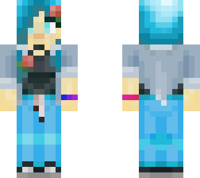 blue hair rose