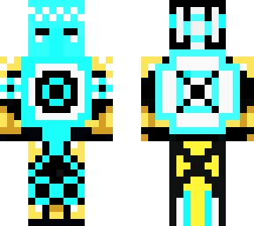 cyber and golden robot