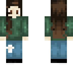 green sweater